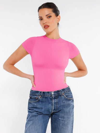 Seamless Short-Sleeve Sculpt Bodysuit