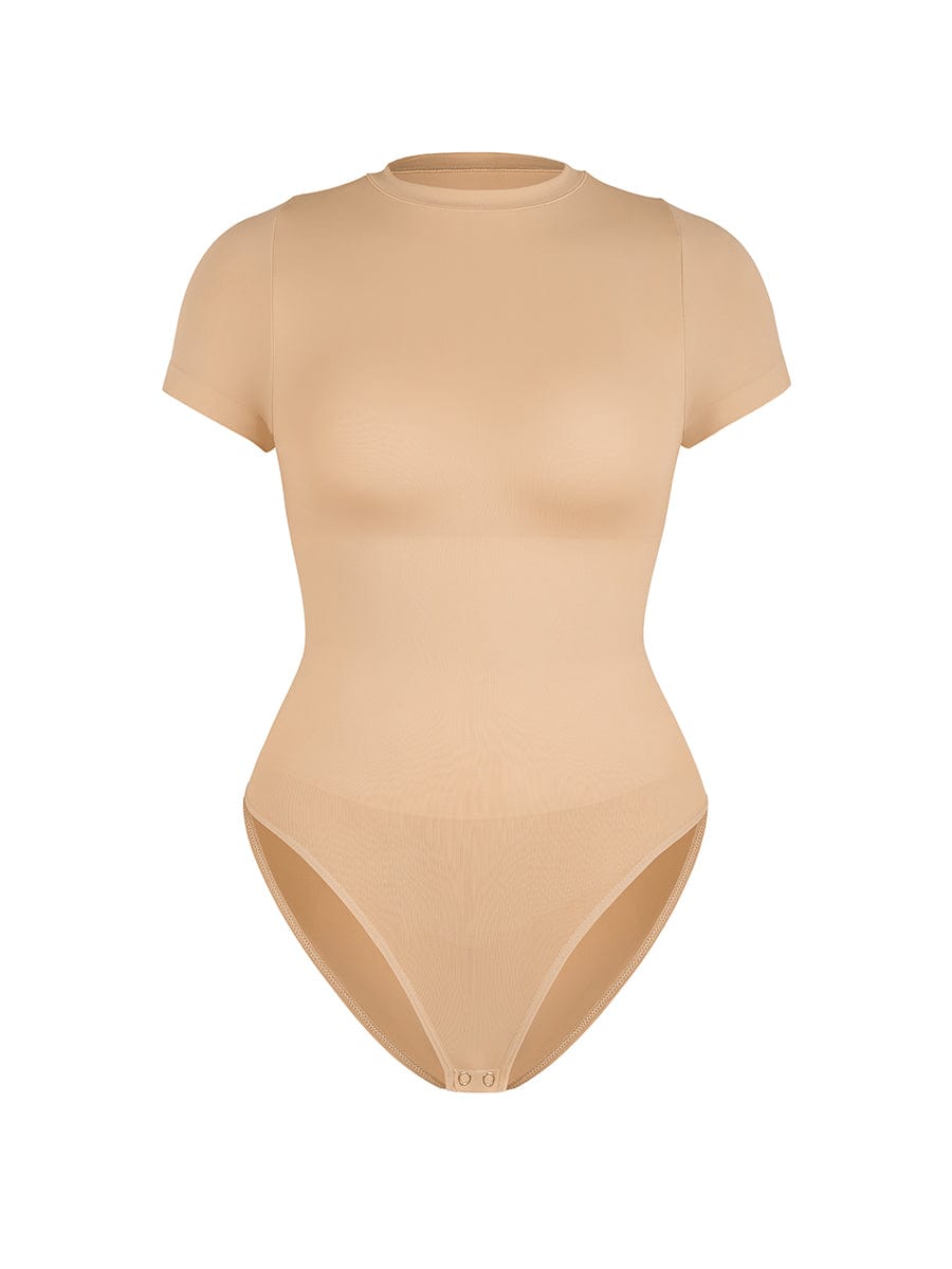 Seamless Short-Sleeve Sculpt Bodysuit