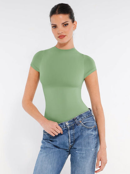 Seamless Short-Sleeve Sculpt Bodysuit