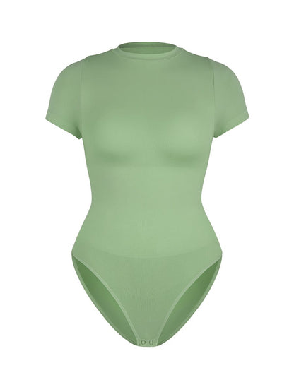 Seamless Short-Sleeve Sculpt Bodysuit