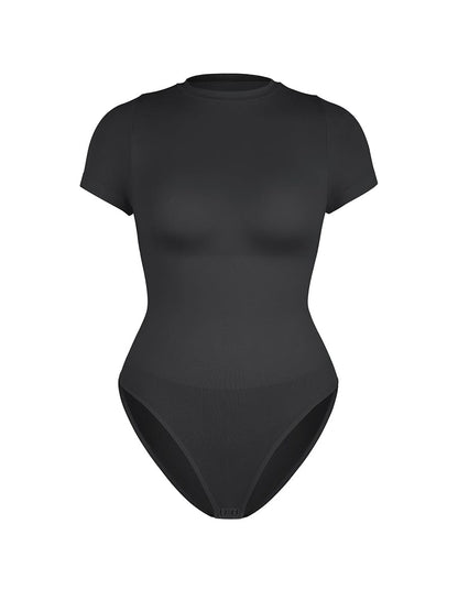 Seamless Short-Sleeve Sculpt Bodysuit
