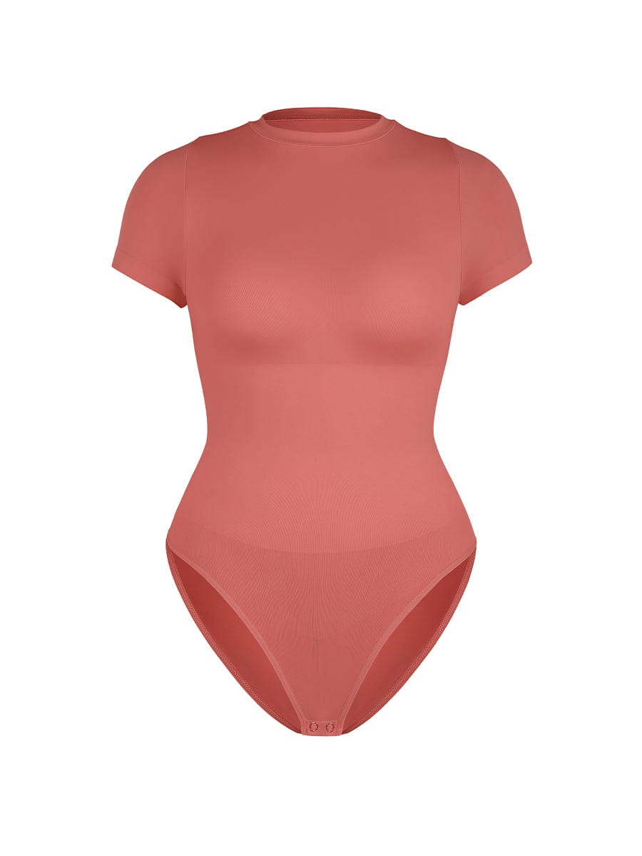 Seamless Short-Sleeve Sculpt Bodysuit