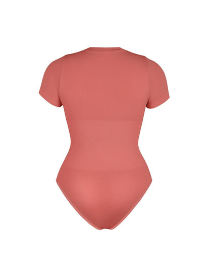 Seamless Short-Sleeve Sculpt Bodysuit