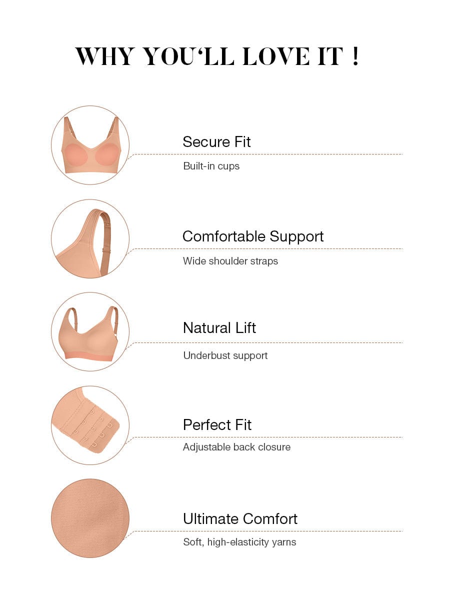 Seamless Lift Support Bra