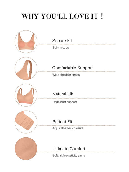 Seamless Lift Support Bra
