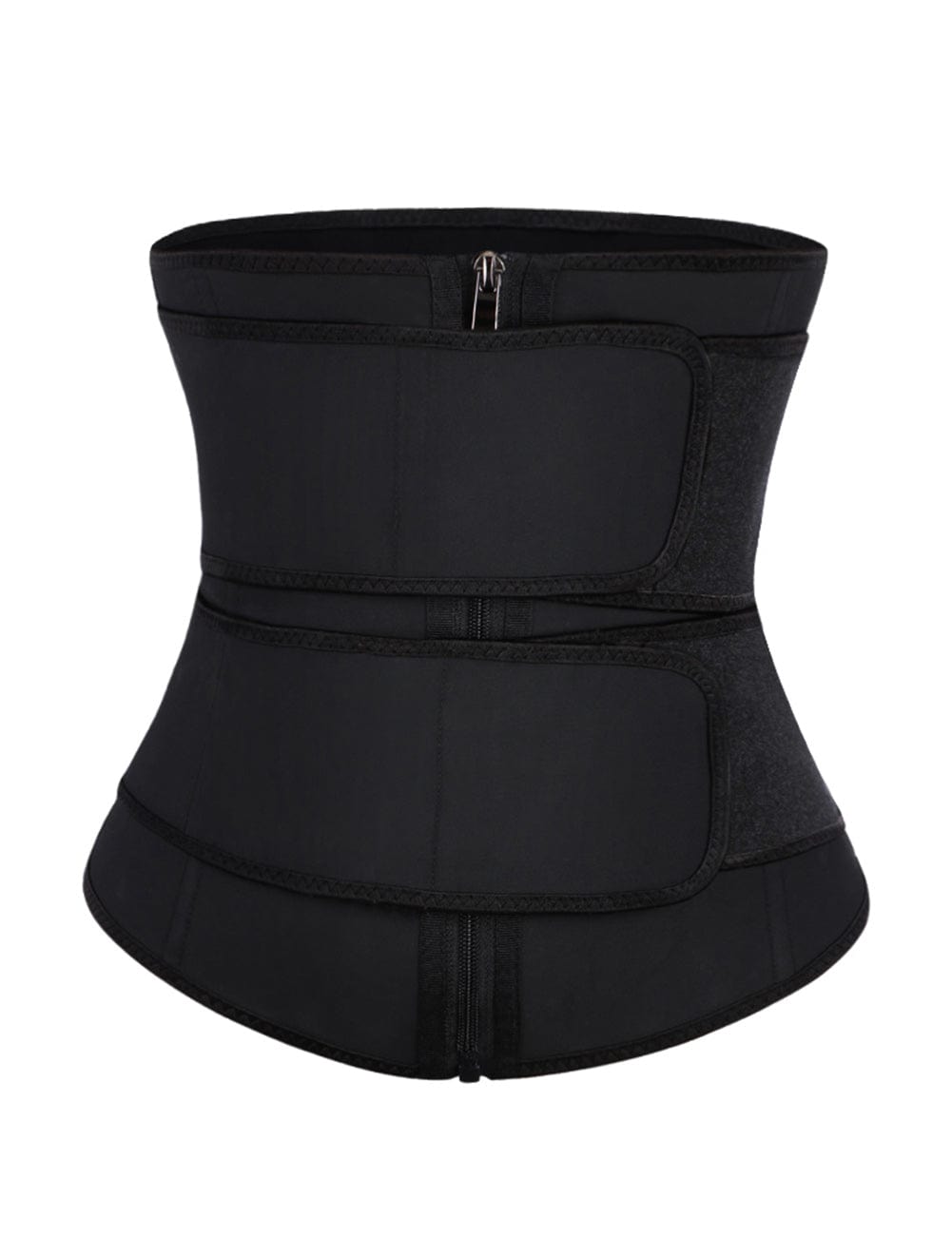 Plus Sculpt Double Belt Latex Waist Trainer