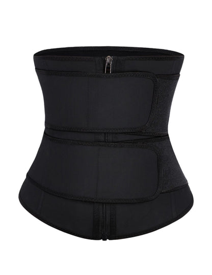 Plus Sculpt Double Belt Latex Waist Trainer