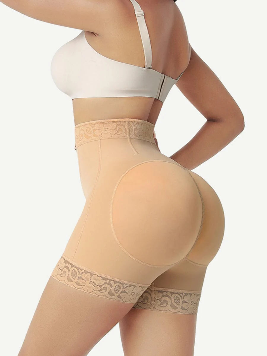 Curve Sculpt Front-Zip High-Waist Butt Lift Shorts