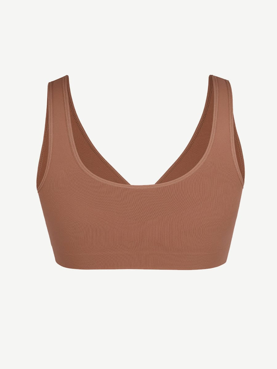 Seamless Wide-Back Support Bra