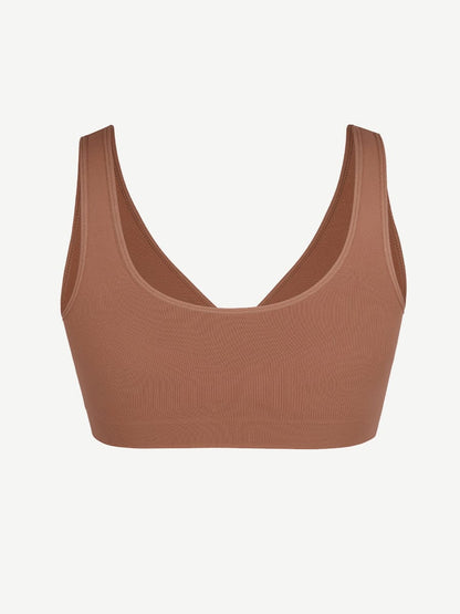 Seamless Wide-Back Support Bra