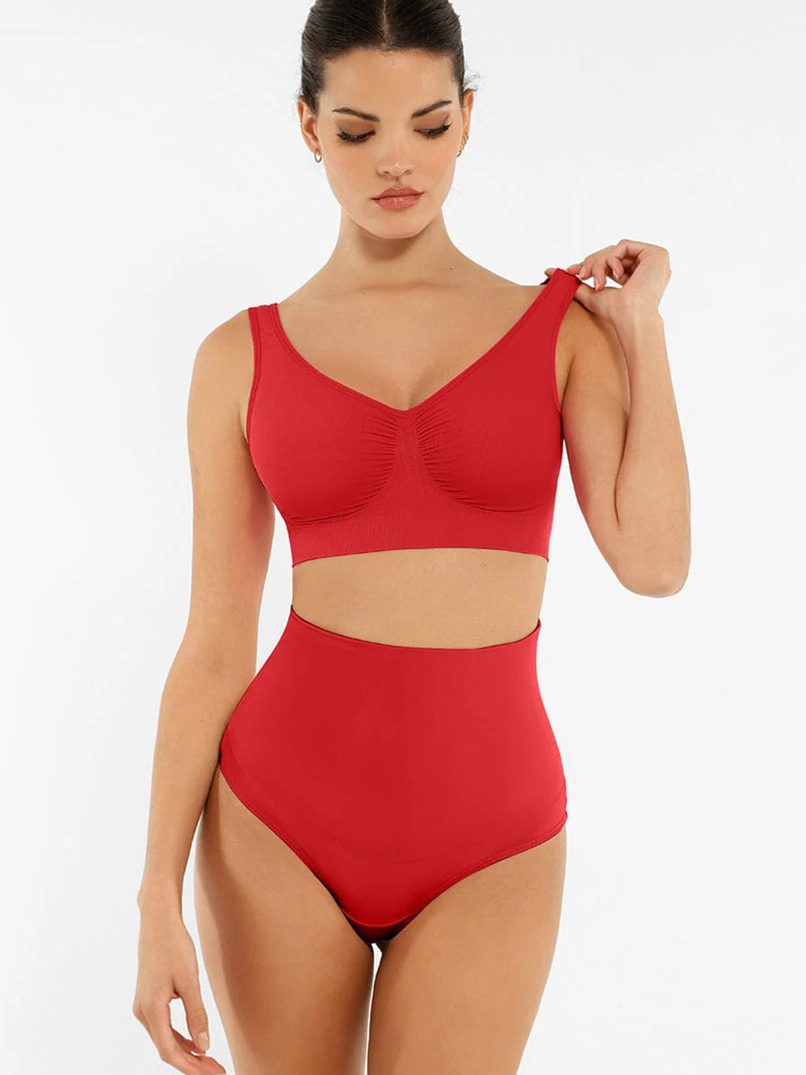 Seamless Wide-Back Support Bra