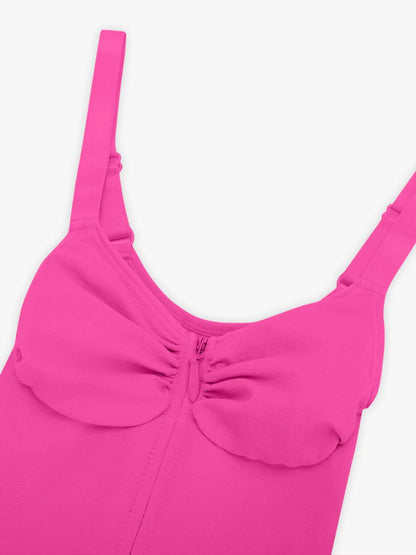 Wholesale Seamless Plunge Chest Support Bodysuit with Clips Inside