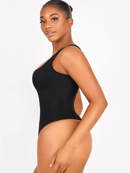 Zip Sculpt High-Leg One-Piece Swimsuit