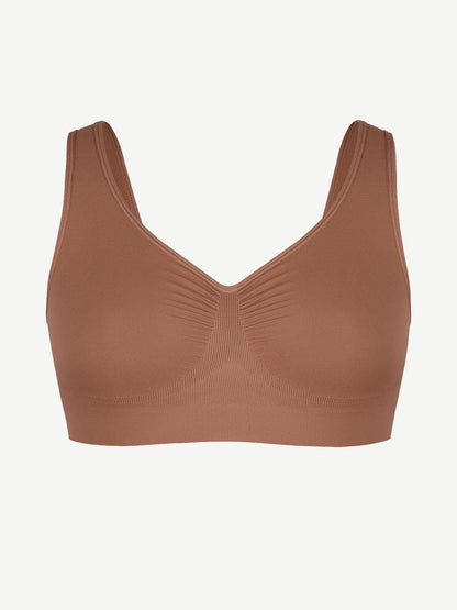 Seamless Wide-Back Support Bra